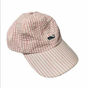 Vineyard Vines Striped Pink White Hat Unisex